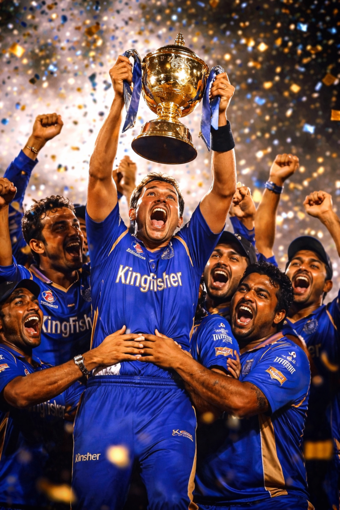 Rajasthan Royals winning the first IPL season 2008
