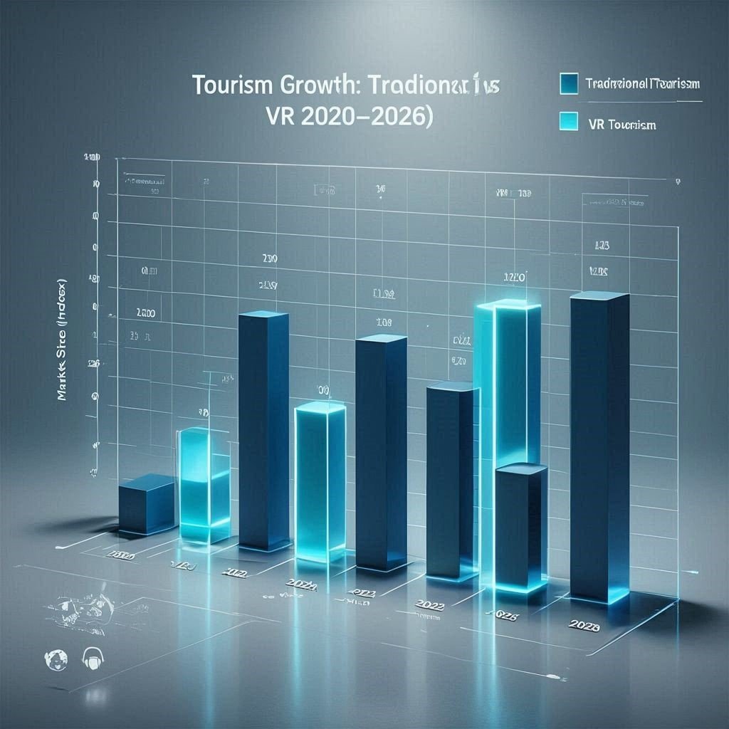 The rapid growth of Virtual Reality Tourism Trends 2026.