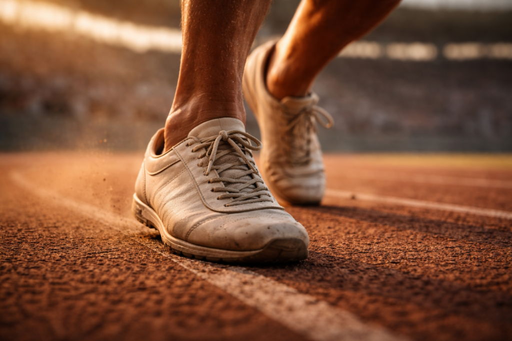 Close-up of an athlete participating in the Pure Human Sports 2026 league.