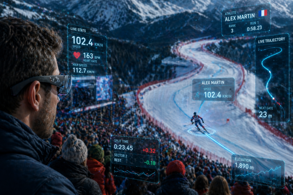 Immersive fan experience driven by 2026 Winter Olympics Technology.