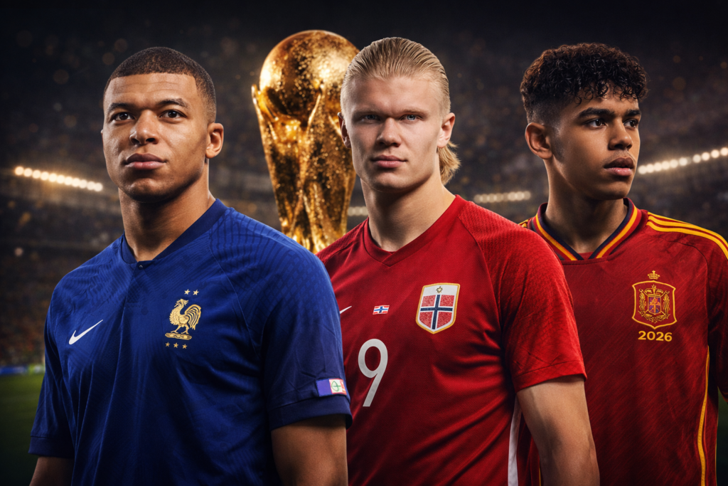 Top players to watch for FIFA World Cup 2026 predictions.