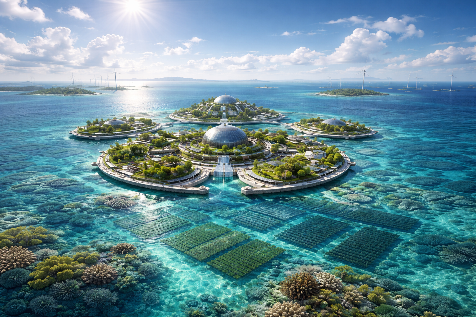 Concept of Blue Economy Sustainable Development for a better future.