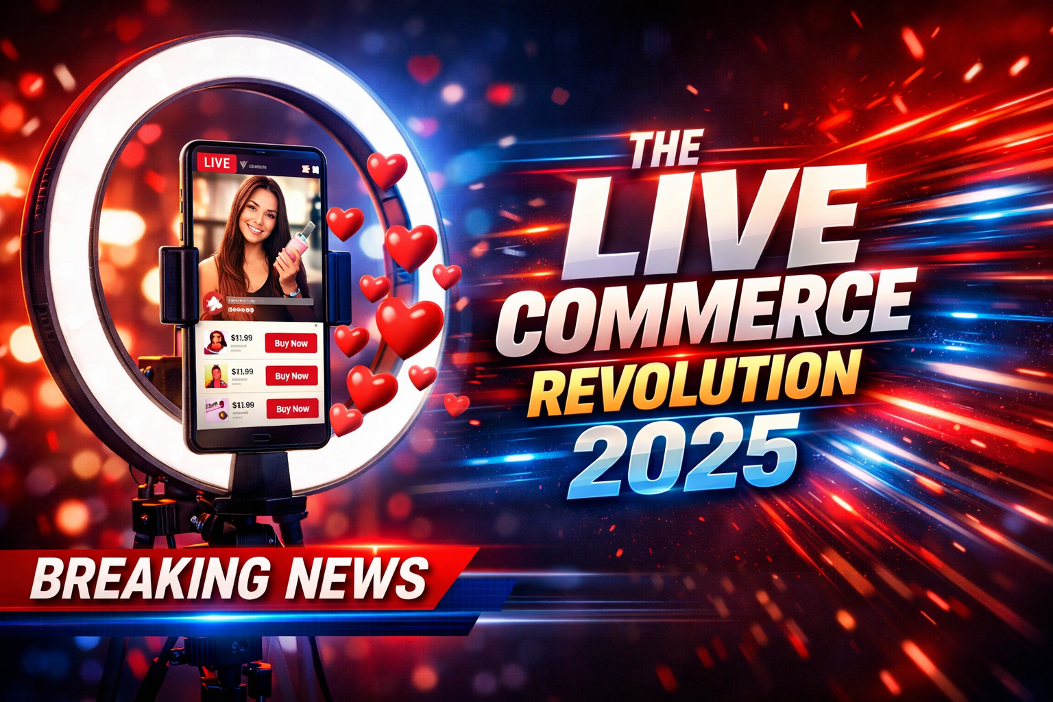 Comparison of traditional e-commerce versus Live Stream Selling.